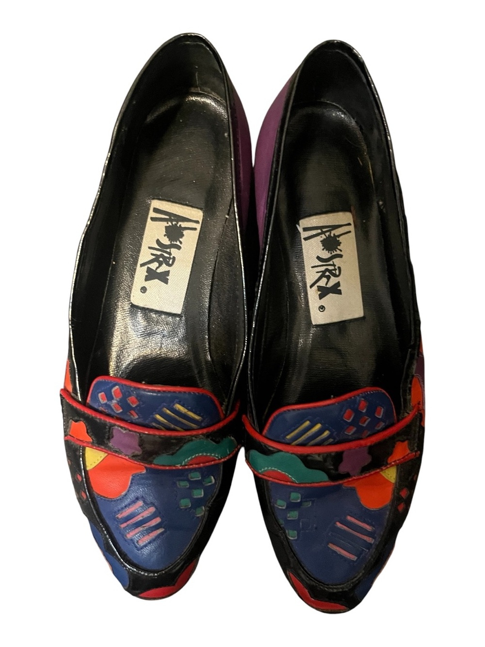 Abstrax "Art to Wear" leather loafers